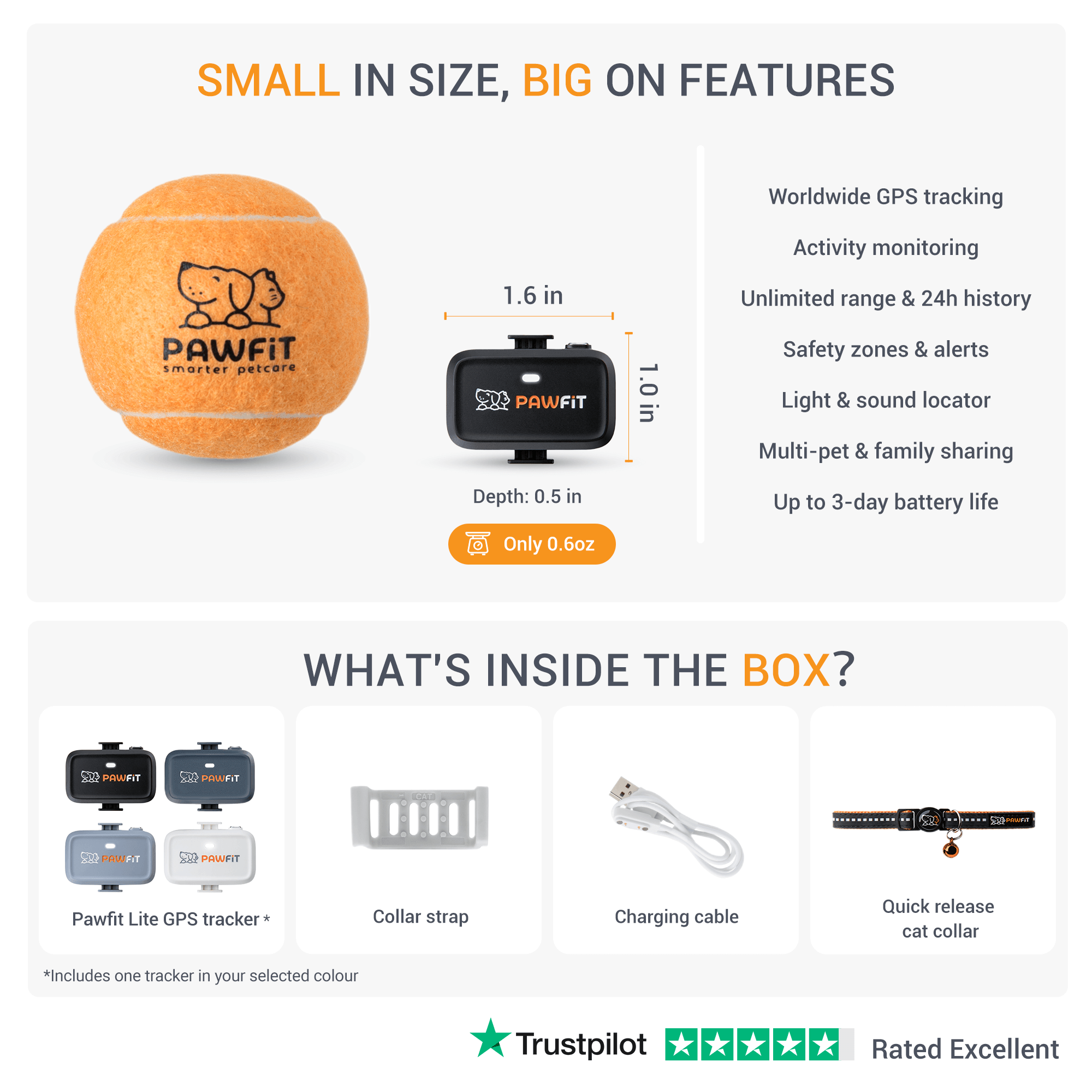 Pawfit Lite GPS tracker for cats